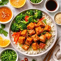 Orange You Glad I Made Crispy Tofu