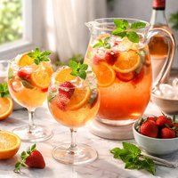Orangead Sunrise Cooler Sparkling Wine Punch