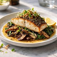 Orata Sciortino Chilean Sea Bass W Shiitake Mushrooms