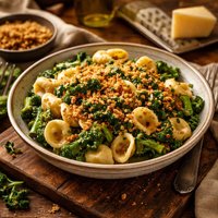 Orecchiette with Broccoli Raab and Crispy Bread Crumbs
