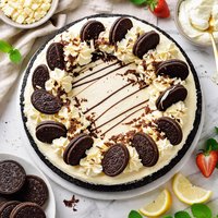 Oreo White Chocolate Mousse Cake