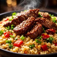 Oriental Beef and Couscous