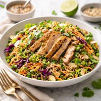 Oriental Chicken Salad with Crunchy Ramen Noodles