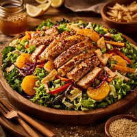 Oriental Chicken Salad with Honey Sesame Dressing