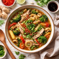 Oriental Chicken Vegetable Soup