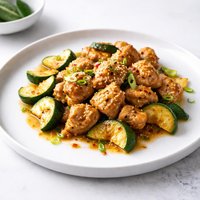 Oriental Garlic Chicken with Zucchini