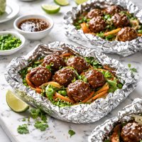 Oriental Meatball Veggie Packets Rsc