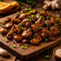 Oriental Orange Ginger Mushrooms