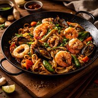 Oriental Seafood Stir Fry