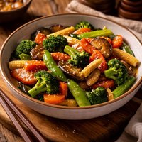 Oriental Stir Fry Vegetables with Oyster Sauce