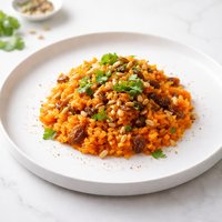 Oriental Style Carrot Risotto with Raisins