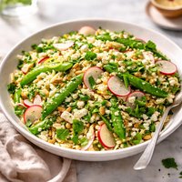 Orzo and Snap Pea Salad