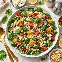 Orzo and Spinach Salad