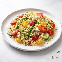 Orzo Salad with Feta and Cherry Tomatoes