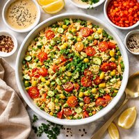 Orzo Salad with Sesame Dressing