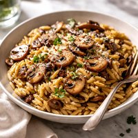 Orzo with Mushrooms