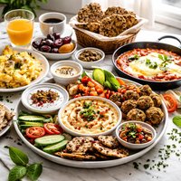 Our Arab Breakfast with Gluten Free Option