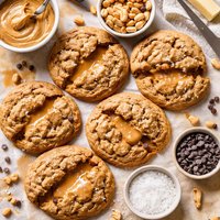 Outrageous Peanut Butter Cookies with Ooey Gooey Filling