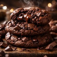 Outrageously Chocolaty Quadruple Brownie Cookies