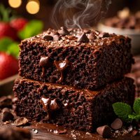 Outrageously Healthy Deep Chocolate Brownies