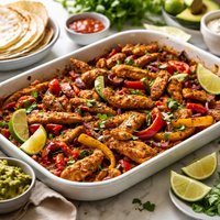 Oven Baked Chicken or Pork Fajitas