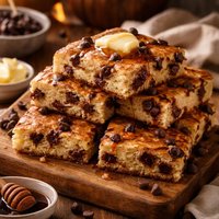 Oven Baked Chocolate Chip Pancakes