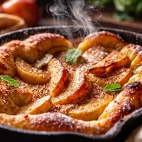 Oven Baked Dutch Apple Pancake