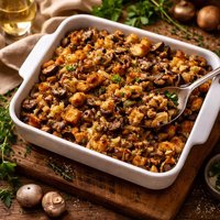 Oven Baked Mushroom Stuffing