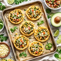 Oven Baked Sopes W Zucchini Corn Filling