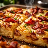 Oven Baked Swedish Bacon Pancake Flaskpannkaka