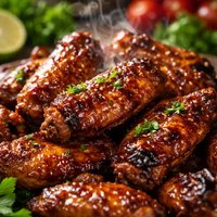 Oven Barbecued Chicken Wings