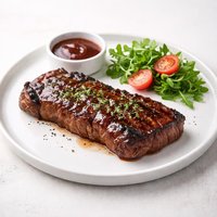 Oven Barbecued Steak