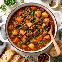 Oven Beef Stew with Sweet Potatoes