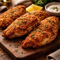 Oven Fried Buttermilk Chicken Breasts