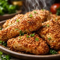 Oven Fried Buttermilk Chicken Low Fat but Tasty