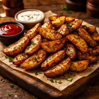 Oven Fried Cajun Potatoes