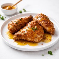 Oven Fried Chicken with Honey Butter Sauce I