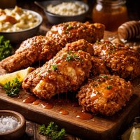 Oven Fried Chicken with Honey Butter Sauce Ii
