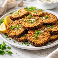 Oven Fried Eggplant Slices
