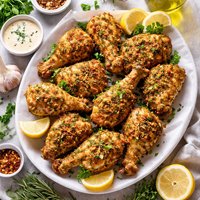 Oven Fried Herb Chicken