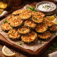 Oven Fried Zucchini Chips