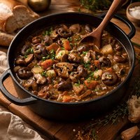 Oven Mushroom Stew