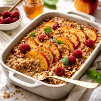 Oven Oatmeal Peach