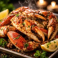 Oven Roasted Dungeness Crab