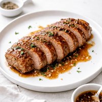 Oven Roasted Pork Tenderloin with Brown Sugar Garlic Glaze