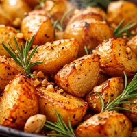 Oven Roasted Potatoes with Garlic and Rosemary