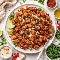 Oven Roasted Spicy Sweet Sweet Potatoes