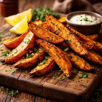 Oven Roasted Sweet Potato Wedges