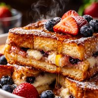 Overnight Baked Stuffed French Toast