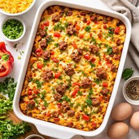 Overnight Egg Sausage Bake